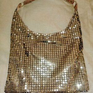 Gold Mesh Women's Bag